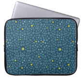 Mitternacht Ditsy Florals Laptopschutzhülle (Vorderseite)