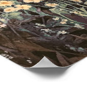 Mitternacht Dunkelgarten Laterne Blumencocktail Poster (Ecke)