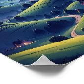 Mitternacht ein schönes Plakat (Ecke)