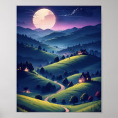 Mitternacht ein schönes Plakat (Vorne)