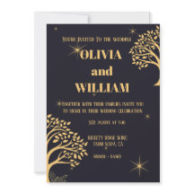 "Mitternacht Elegance: Dunkle blaue Hochzeit