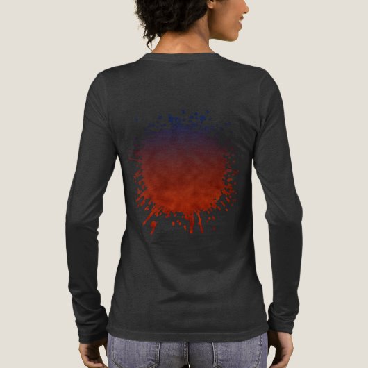 Mitternacht Emberfall Tri-Blend Shirt (Rückseite)