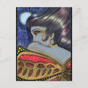 Mitternacht Fairy Postkarte