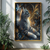 Mitternacht Feline Elegance Poster