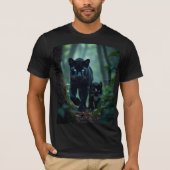 Mitternacht: Felinis Panther Pal T-Shirt (Vorderseite)