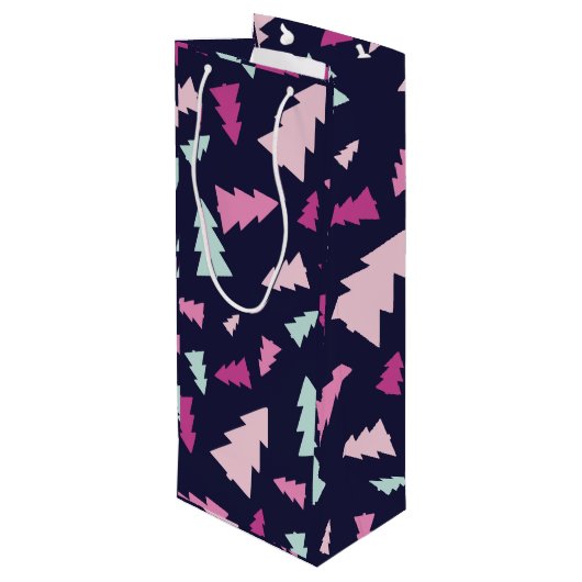 Mitternacht Festwald Wein Geschenktasche Geschenktüte Für Weinflaschen (Rückseite Schrägansicht)
