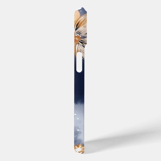 Mitternacht Floral Elegance Phone Case (Rückseite / Rechts)