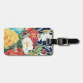 Mitternacht Florals I Gepäckanhänger (Vorderseite horizontal)
