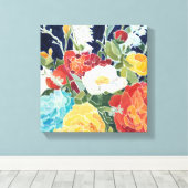 Mitternacht Florals I Leinwanddruck (Insitu (Holzboden))