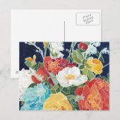 Mitternacht Florals I Postkarte (Vorne/Hinten)