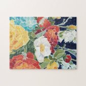 Mitternacht Florals I Puzzle (Horizontal)