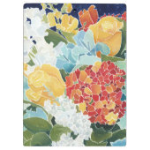 Mitternacht Florals II Klemmbrett (Rückseite)