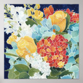 Mitternacht Florals II Poster (Vorne)