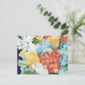 Mitternacht Florals II Postkarte (Stehend Vorderseite)