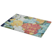 Mitternacht Florals II Schneidebrett (Ecke)