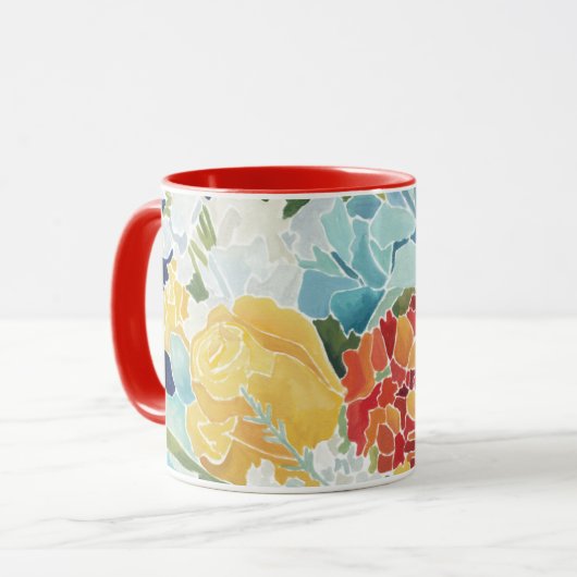 Mitternacht Florals II Tasse (Vorderseite Links)