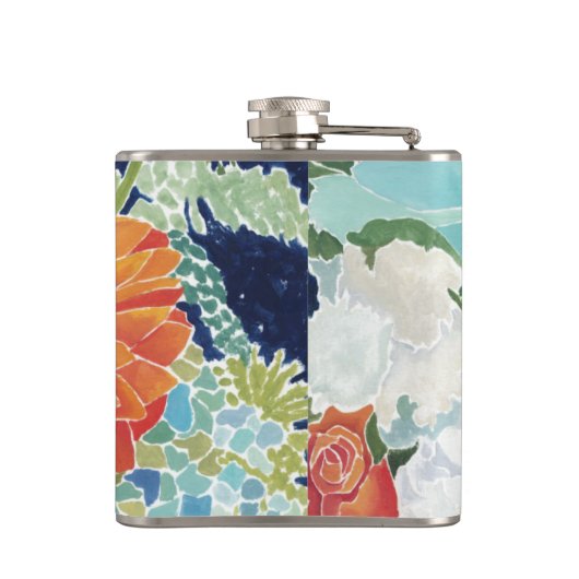 Mitternacht Florals III Flachmann (Rückseite)