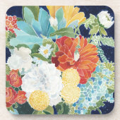 Mitternacht Florals III Getränkeuntersetzer (Vorderseite)