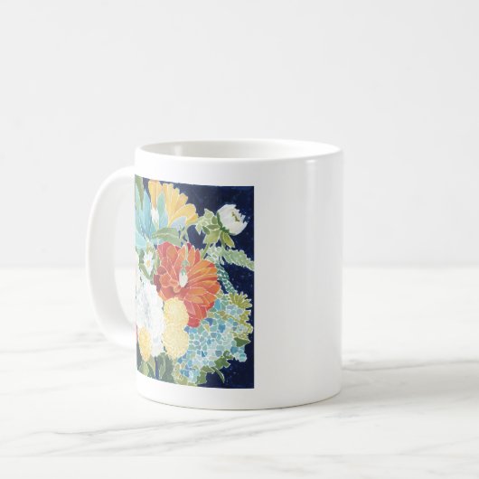 Mitternacht Florals III Kaffeetasse (Vorderseite Links)