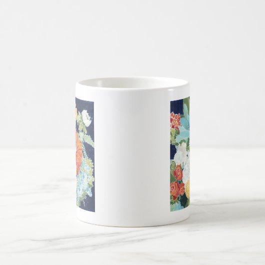 Mitternacht Florals III Kaffeetasse (Mittel)