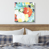 Mitternacht Florals III Leinwanddruck (Insitu (Schlafzimmer))