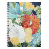 Mitternacht Florals III Notizblock (Vorderseite)