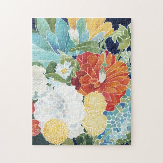 Mitternacht Florals III Puzzle (Vertikal)