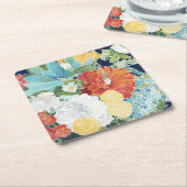 Mitternacht Florals III Rechteckiger Pappuntersetzer (angewinkelt)