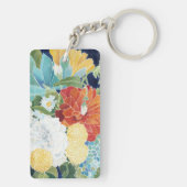 Mitternacht Florals III Schlüsselanhänger (Rückseite)