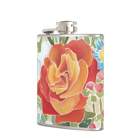 Mitternacht Florals IV Flachmann (Links)