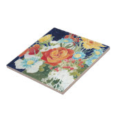 Mitternacht Florals IV Fliese (Seite)