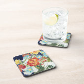 Mitternacht Florals IV Getränkeuntersetzer (Rechte Seite)