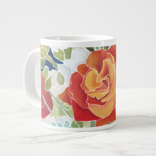 Mitternacht Florals IV Jumbo-Tasse (Vorderseite Links)