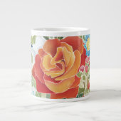 Mitternacht Florals IV Jumbo-Tasse (Vorderseite)