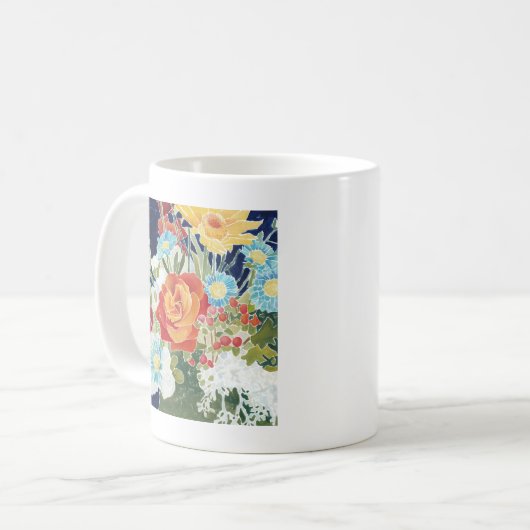 Mitternacht Florals IV Kaffeetasse (Vorderseite Links)