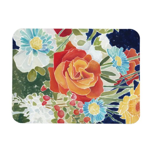 Mitternacht Florals IV Magnet (Horizontal)