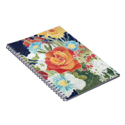 Mitternacht Florals IV Notizblock (Rechte Seite)