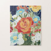 Mitternacht Florals IV Puzzle (Vertikal)