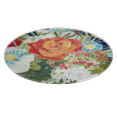 Mitternacht Florals IV Schneidebrett (Ecke)