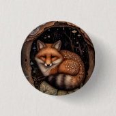 Mitternacht Fox Button (Vorderseite)