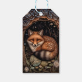 Mitternacht-Fox-Geschenk-Tag Geschenkanhänger (Rückseite)