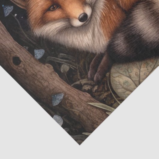 Mitternacht-Fox-Testpapier Seidenpapier (Ausschnitt)