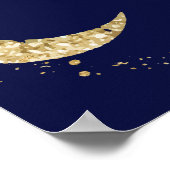 Mitternacht Galaxy Außenraumdusche Empfang Poster (Ecke)