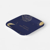 Mitternacht Galaxy Moon Star Babydusche Pappteller (Gewinkelt)