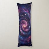 Mitternacht Galaxy Swirl - Deep Purples & Blues Seitenschläferkissen (Rückseite (Vertikal))