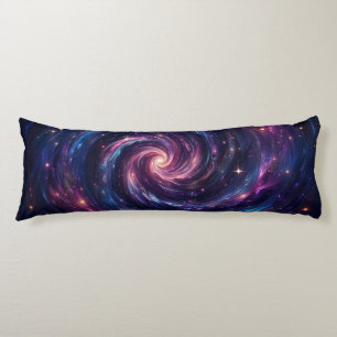 Mitternacht Galaxy Swirl - Deep Purples & Blues Seitenschläferkissen