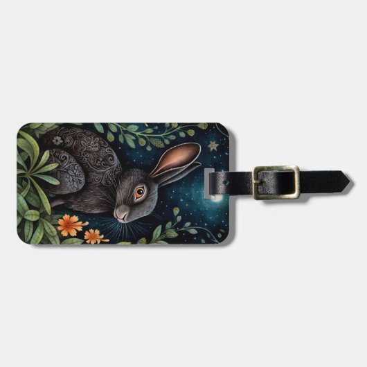 Mitternacht Gepäckanhänger (Vorderseite horizontal)