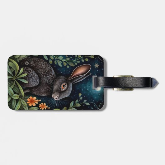 Mitternacht Gepäckanhänger (Rückseite horizontal)