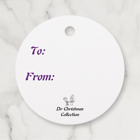 Mitternacht Geschenkanhänger (Rückseite)