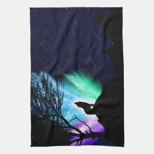 Mitternacht Geschirrtuch (Vertikal)